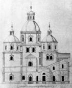 Обмірне креслення північого фасаду