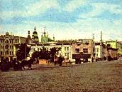 Поч. 20 ст. Фрагмент вулиці на тлі…