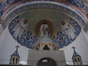 Христос і ангели. Стінопис конхи