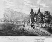 1840 р. Панорама містечка Дукля