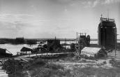 1916 р. Опори моста. Вигляд з…