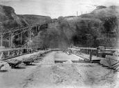 1852 р. Західна частина моста та узвіз…