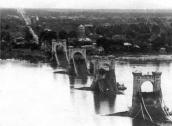 1920 р. Вигляд зруйнованого моста із…