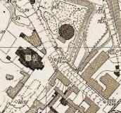 1925 р. Костел і «Голгофа» на плані…