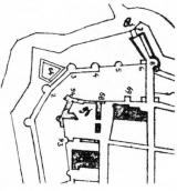 1704 р. Фрагмент плану Львова із…