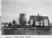 1907 р. Школа, башта і костел