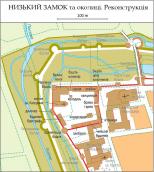Фрагмент плану Львова із Низьким замком