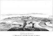 1847 р. Панорама Журавна з півночі