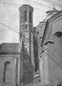 [1900 р.] Готична вежа в тилу костела