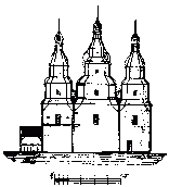 Рис. 41. Разрез Михайловской церкви в…