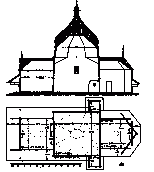 Поздовжній переріз і план