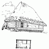 [1949 р.] Хата бойка в с. Ростоки,…