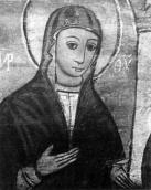 Богоматір. Деталь розписів церкви…