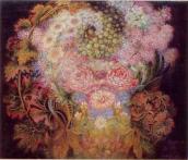 Білокур К.В. Квіти й калина