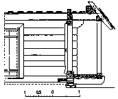 Село Гусный. Хата XIX в. Продольный…