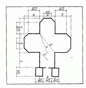 Схема розбивки плана в натурі [с. 159]
