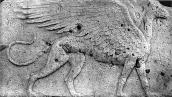 Плита з рельєфним зображенням грифона