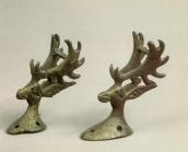 Налобники вуздечок у формі голів оленів