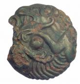 Бляшка вуздечки у формі лева