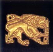 Пластина із зображенням лева