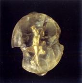 Каблучка з напівпрозорим склом