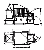 Розріз та план первісної частини