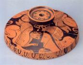 Кришка червонофігурної лекани