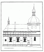 Північний фасад церкви. Реконструкція…