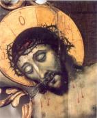 Голова Христа в процесі реставрації