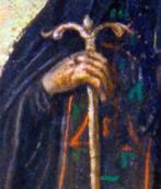 Права рука з посохом