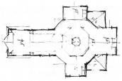 Схематичний план церкви. Обміри 1954…