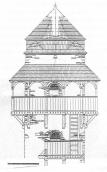 Церква-вежа, XII ст. Реконструкція…