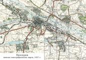 Місто Проскурів на карті 1937 р.