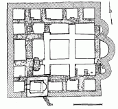 Ділянки автентичних мурів XII ст.,…