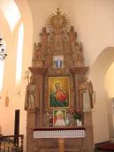 Правий бічний вівтар з іконою богородиці