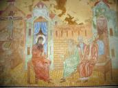 Стінопис «Учні перед святим»