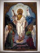 Вишита ікона «Воскресіння»