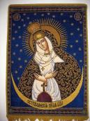 Вишита ікона «Богородиця Остробрамська»
