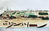 1854 р. Панорама міста з бок…