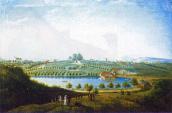 1822 р. Вид на Пелчинський став і гору…