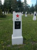 Могила Царьова, що загинув 18.02.1945 р.