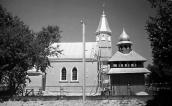 1989 р. Костел і дзвіниця. Вигляд з…
