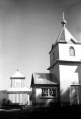 1991 р. Дзвіниця і бабинець церкви.…