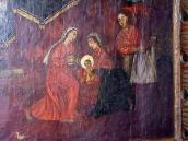 Повитуха і служниці з немовлям