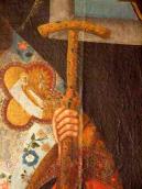 Праве плече і рука з посохом