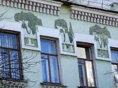 Фрагмент фасаду з розписом