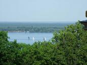 Вид на Київське водосховище від палацу