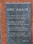 Таблця в поезією «Квіт азалії»