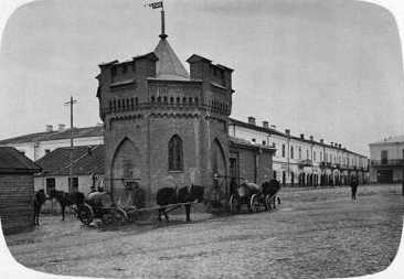 Поч. 20 ст. (?) Водокачка на тлі…