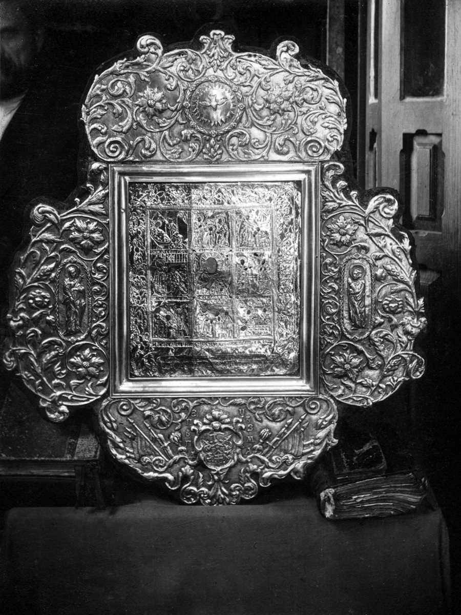 Фото Стефана Таранушенка і Павла Жолтовського з експедиції Харківського музею… Ікона св. Миколая Рихловська